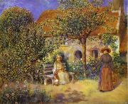 Photo of painting Garden Scene in Britanny. Auguste renoir